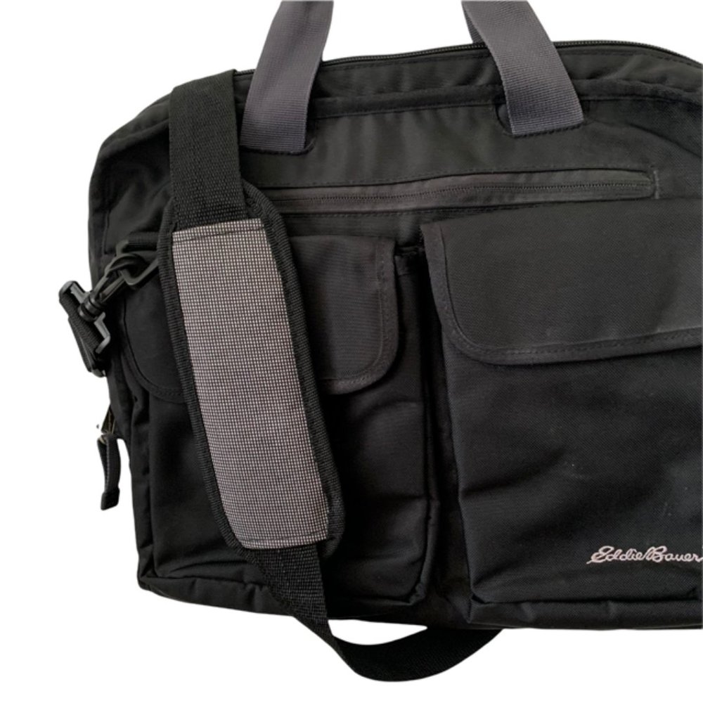 Eddie Bauer Shoulder Laptop Messenger Bag - Picture 6 of 10